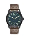 Citizen Chandler Mens Brown Leather Strap Watch Bm8478-01l In Blue/brown