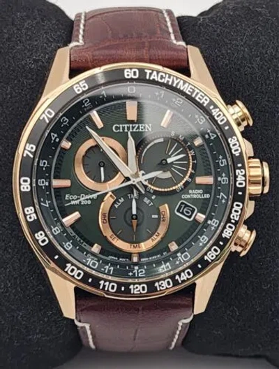 Pre-owned Citizen Eco-drive Green Men's Watch - Cb5919-00x