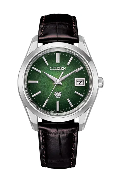 Pre-owned Citizen Eco-drive Japanese Washi Dial Limited Men's Watch Aq4100–06w