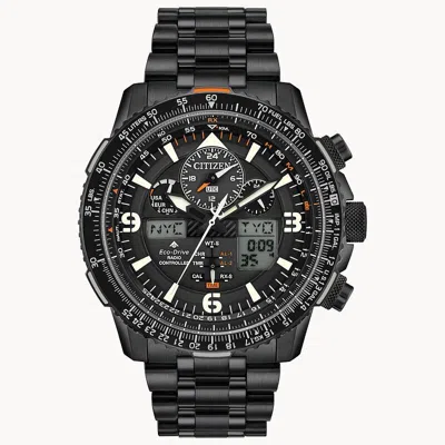 Pre-owned Citizen Eco Drive Man's Promaster Skyhawk Chronograph A-t Watch Jy8075-51e