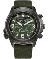 Citizen Eco-drive Men's Chronograph Promaster Green Cordura Strap Watch 44mm In No Color