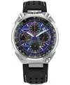 Citizen Eco-drive Men's Chronograph Promaster Limited Edition Tsuno Racer Black Leather Strap Watch 43mm In No Color