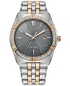 Citizen Mens Two Tone Stainless Steel Bracelet Watch Bm7646-55h In No Color