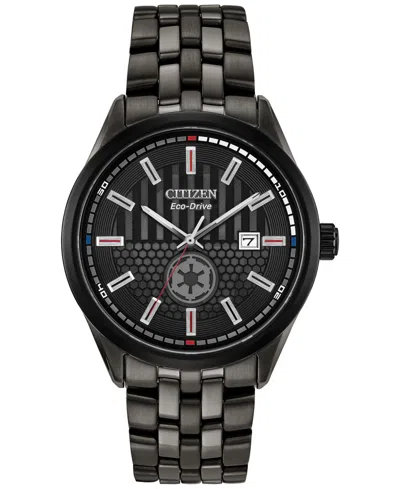 Citizen Eco-drive Men's Star Wars Darth Vader Black-tone Stainless Steel Bracelet Watch 41mm Gift Set In No Color