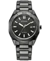 Citizen Mens Black Stainless Steel Bracelet Watch Bm7637-81h In No Color