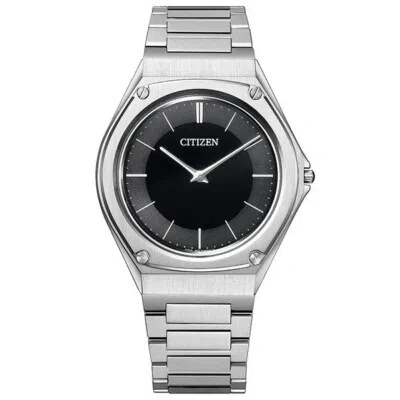 Pre-owned Citizen Eco-drive One Ar5060-58e Black Solar Men's Watch In Box