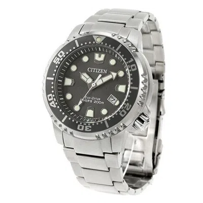 Pre-owned Citizen Eco-drive Promaster Diver Men's Watch Gray Dial Bn0167-50h