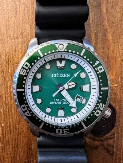 Pre-owned Citizen Eco-drive Promaster Diver Quartz Men's Watch [bn0158-00x]
