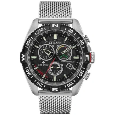 Pre-owned Citizen Eco-drive Promaster Navihawk A-t Men's Watch Pilot Watch Cb5840-59e In Black