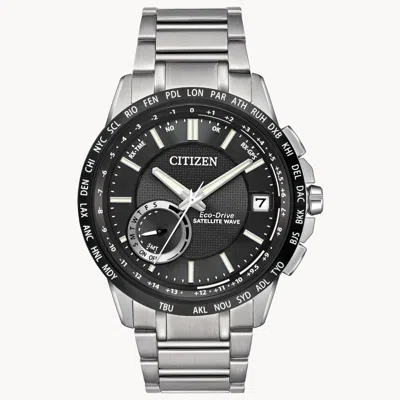 Pre-owned Citizen Eco-drive Satellite Wave Gps Men's Watch Cc3005-85e Msrp $1150