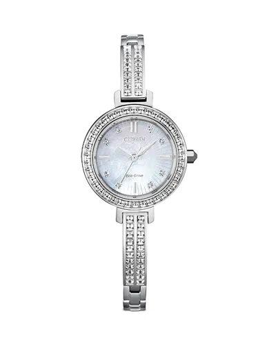 CITIZEN ECO DRIVE SILHOUETTE CRYSTAL WATCH, 25MM,EM0860-51D