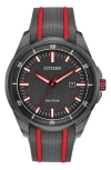 Citizen Eco-drive Silicone Strap Watch, 45mm In Brown