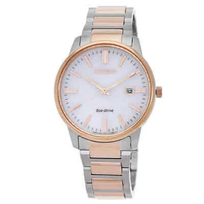 Pre-owned Citizen Eco-drive Silver Dial Watch Bm7526-81a