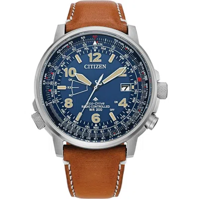 Pre-owned Citizen Eco Drive Skyhawk Radio Controlled Super Titanium Watch Cb0241-00l