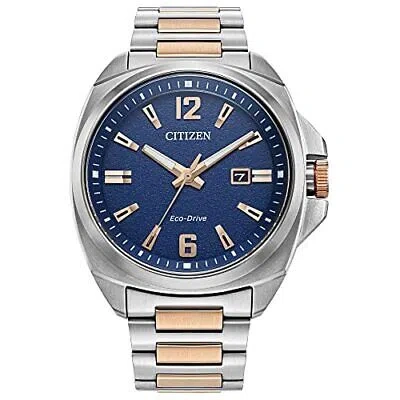 Pre-owned Citizen Eco-drive Sport Luxury Two-tone Bracelet Watch | 42mm | Aw1726-55l