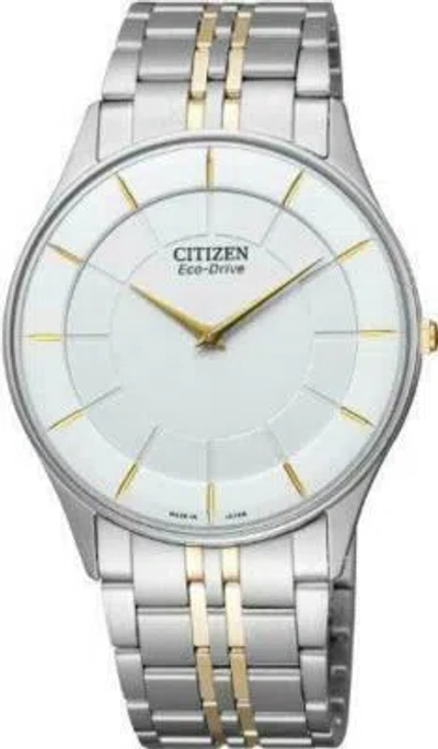 Pre-owned Citizen Eco-drive Stiletto White Dial Men's Watch Ar3014-56a
