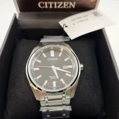 Pre-owned Citizen Eco-drive Titanium Mens Watch 43mm 10atm