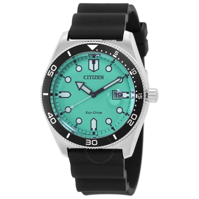 Citizen Eco-drive Turquoise Dial Men's Watch Aw1760-14x In Black / Turquoise