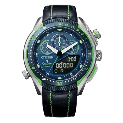 Pre-owned Citizen Eco-drive Watch Alarm/calendar/24hrs Display, Jw0148-12l