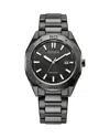 Citizen Mens Black Stainless Steel Bracelet Watch Bm7637-81h In Black/gray
