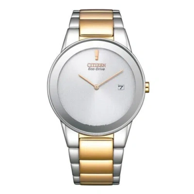 Pre-owned Citizen Eco-drive White Dial Men's Watch Au1064-85a