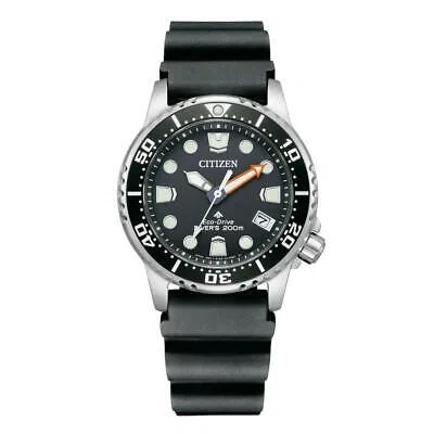 Pre-owned Citizen Eco-drive Women's Date Indicator Black Watch 36.5mm Eo2020-08e