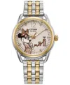 CITIZEN ECO-DRIVE WOMEN'S DISNEY EMPOWERED MINNIE MOUSE TWO-TONE STAINLESS STEEL BRACELET WATCH 36MM