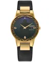Citizen Princess Evil Queen Snow White Womens Black Leather Strap Watch Ga1082-46w In No Color