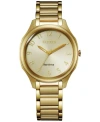 Citizen Eco-drive Women's Gold-tone Stainless Steel Bracelet Watch 35mm