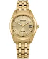 Citizen Peyten Womens Gold Tone Stainless Steel Bracelet Watch Eo1222-50p In Gold-tone