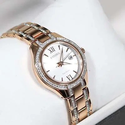 Pre-owned Citizen Eco Drive Women's Rose Gold Tone Dress Watch Fe1233-52a