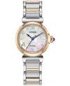Citizen Womens Two Tone Stainless Steel Bracelet Watch Em1136-87d In No Color