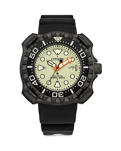 Citizen Eco Promaster Stainless Steel Strap Watch, 46.5mm In Black