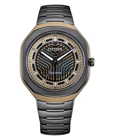 Citizen Eco-drive 50th Anniversary Men's Limited Edition Photon Black Super Titanium Bracelet Watch 39.6mm In Gray