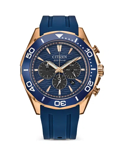 Citizen Eco-drive Endeavor Chronograph, 43mm In Blue