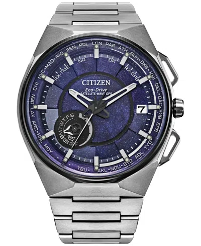 Citizen Eco-drive Men's Satellite Wave Gps Super Titanium Bracelet Watch 45mm In Multi