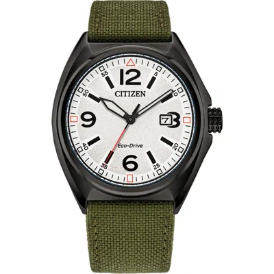 Citizen Eco-drive Nylon Strap Watch, 40mm X 10mm In Multi