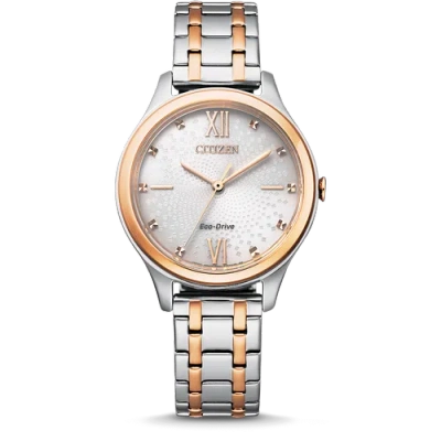 Pre-owned Citizen Em0506-77a Solar Women Watch Us4