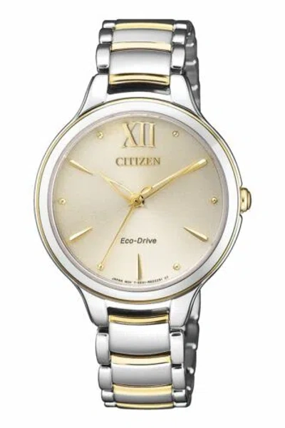Pre-owned Citizen Em0554-82x Solar Women Watch Us4