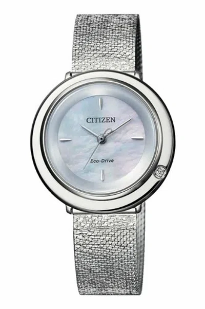 Pre-owned Citizen Em0640-82d Solar Women Watch Us4
