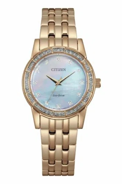 Pre-owned Citizen Em0773-54d Solar Women Watch Us4
