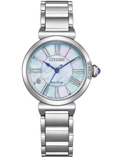 Pre-owned Citizen Em1060-87n Eco-drive Elegance Ladies Watch 30mm
