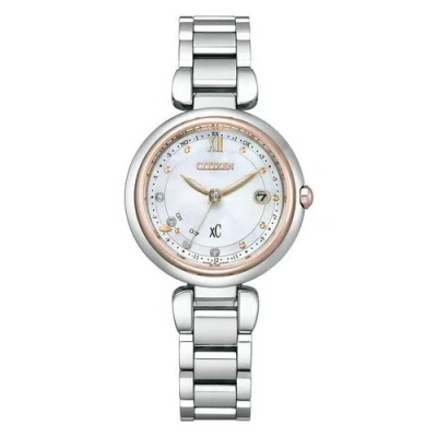 Pre-owned Citizen Es9466-65w Xc Mizu Collection Titania Happy Flight Floret Diamond Model