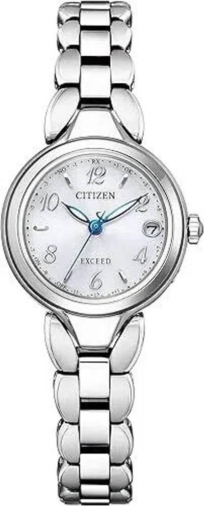 Pre-owned Citizen Es9470-50a Exceed Eco-drive Analog Watch Women Titania Happy Flight