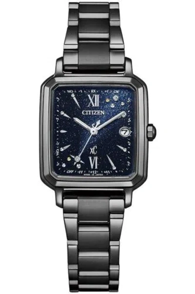 Pre-owned Citizen Es9504-50e Xc Square 2way Light-powered Eco-drive Limited Model