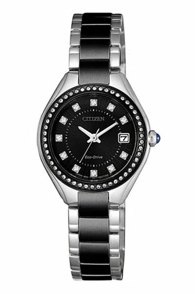 Pre-owned Citizen Ew2558-88e Solar Women Watch Us4