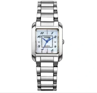 Pre-owned Citizen Ew5600-87d L Photovoltaic Eco-drive Square Collection Japan Import