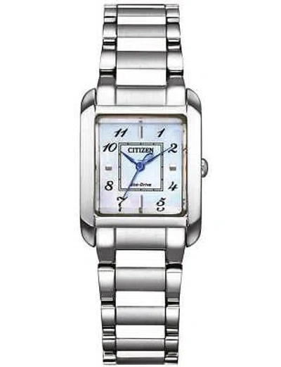 Pre-owned Citizen Ew5600-87d Ladies Watch Eco-drive Elegance 22mm 5atm
