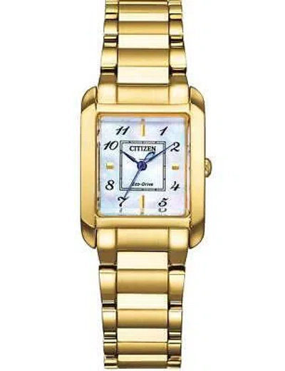 Pre-owned Citizen Ew5602-81d Ladies Watch Eco-drive Elegance 22mm 5atm