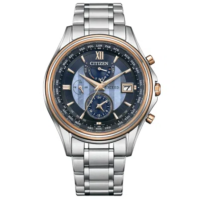Pre-owned Citizen Exceed At9134-76f Photovoltaic Eco-drive Titanium Watch Limited 300 Pcs